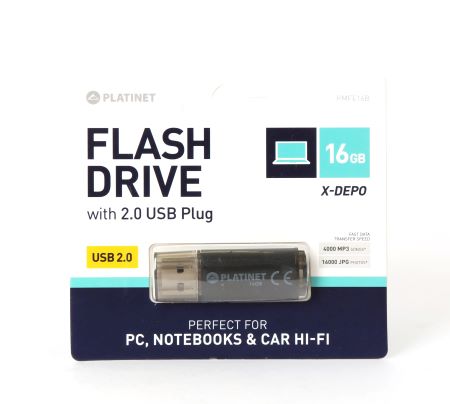 PT USB 16GB X-Depo 2.0 crni, Platinet